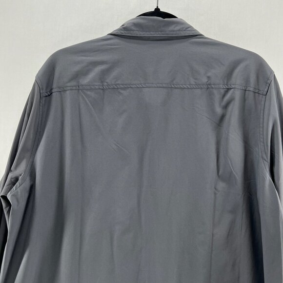 Eddie Bauer Departure 2.0 Long-Sleeve Shirt Women XL Roll Tab Button Up Charcoal - Picture 7 of 14